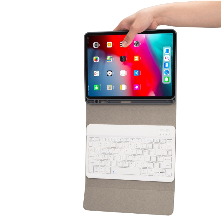 RK11 Cloth Texture Detachable Magnetic Bluetooth Keyboard Horizontal Flip Leather Tablet Case for iPad Pro 11 2020 / 2018 with Holder & Pen Slot(Rose Gold) - free shipping - PMC TechLife - Order now!
