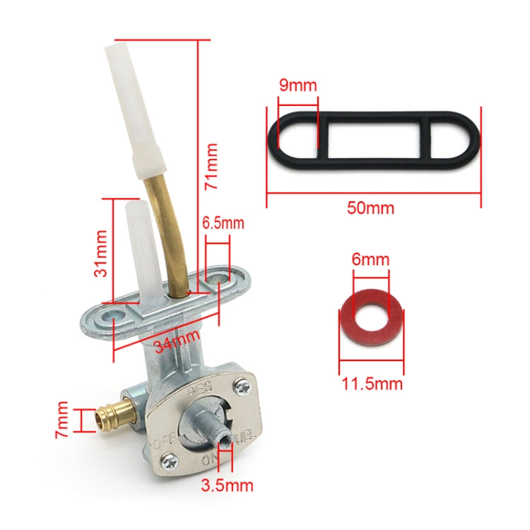 Motorcycle Fuel Tap Valve Petcock Fuel Tank Gas Switch 0470-344 for Arctic Cat 250/300/400/500 - Replacement Parts by PMC TechLife | Online Shopping South Africa | PMC TechLife | Buy Now Pay Later Mobicred