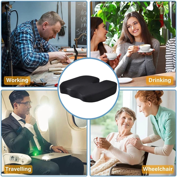 Soft U-shaped cushion Ergonomic Seat, Model:Mesh Style(Brown) - Cushions & Pillows by PMC Jewellery | Online Shopping South Africa | PMC Jewellery | Buy Now Pay Later Mobicred