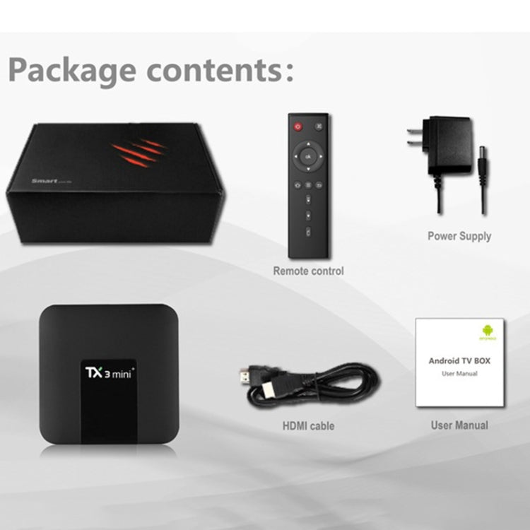 TX3 mini+ Android 11.0 Smart TV Box, Amlogic S905W2 Quad Core, Memory:4GB+64GB, 2.4GHz / 5GHz WiFi(EU Plug) - Amlogic S905 by PMC TechLife | Online Shopping South Africa | PMC TechLife | Buy Now Pay Later Mobicred