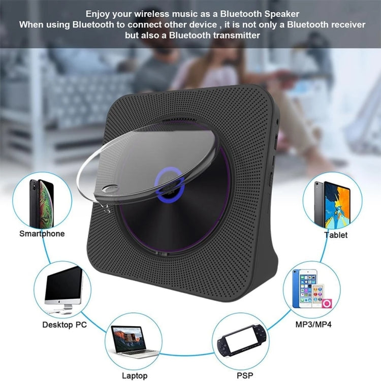 Kecag KC-806 2A Retro Bluetooth Music Disc Album CD Player, Specification:Rechargeable Version(Pink) - free shipping - PMC Jewellery - Order now!