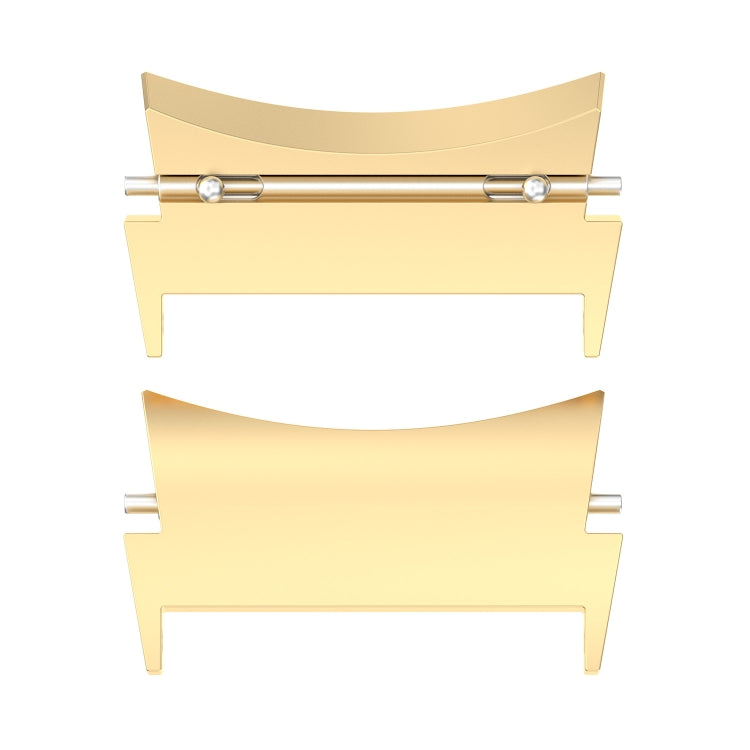 For Samsung Galaxy Watch 5 / Watch 5 Pro / Watch 4 / Watch 4 Classic 1 Pair Universal Metal Watch Band Connectors(Gold) - free shipping - PMc TechLife - Order now!