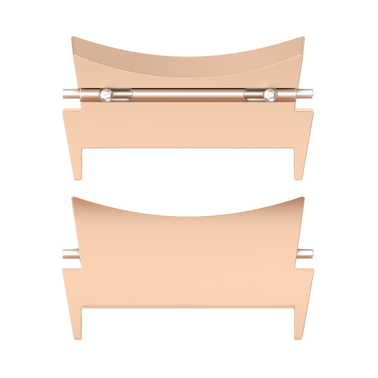 For Samsung Galaxy Watch 5 / Watch 5 Pro / Watch 4 / Watch 4 Classic 1 Pair Universal Metal Watch Band Connectors(Rose Gold) - free shipping - PMc TechLife - Order now!