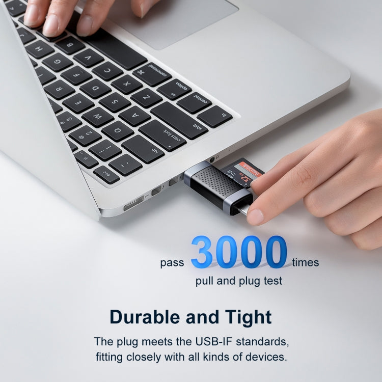 ORICO CS2D-A3 TF/SD Dual Port USB-A3.0 Single Read Card Reader(Black) - by ORICO | Online Shopping South Africa | PMC Jewellery | Buy Now Pay Later Mobicred