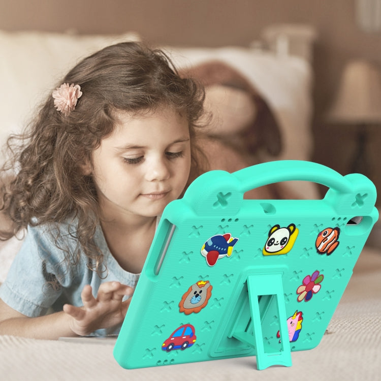 For Lenovo Tab M10 X605 / X505 / Tab P10 X705 Handle Kickstand Children EVA Shockproof Tablet Case(Mint Green) - Lenovo by PMC TechLife | Online Shopping South Africa | PMC TechLife | Buy Now Pay Later Mobicred