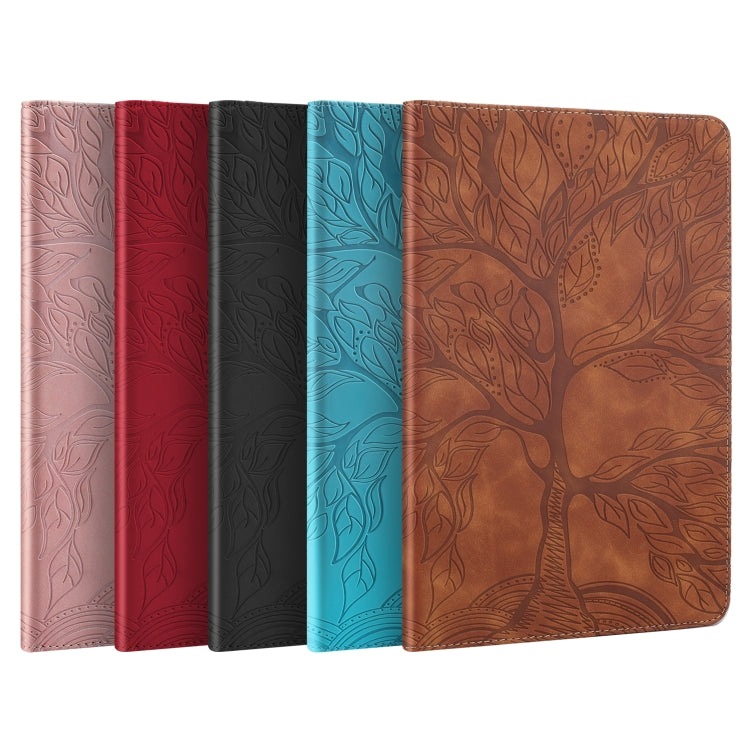 For OPPO Realme Pad X Life Tree Series Horizontal Flip Leather Tablet Case(Red) - Realme by PMC TechLife | Online Shopping South Africa | PMC TechLife | Buy Now Pay Later Mobicred