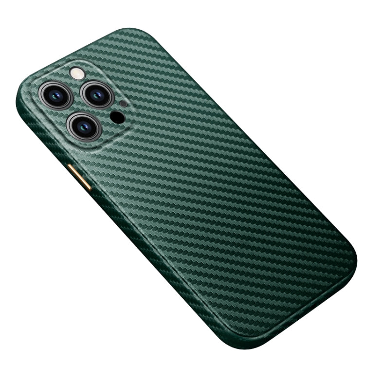 For iPhone 14 Pro Max R JUST Carbon Fiber Texture Kevlar Phone