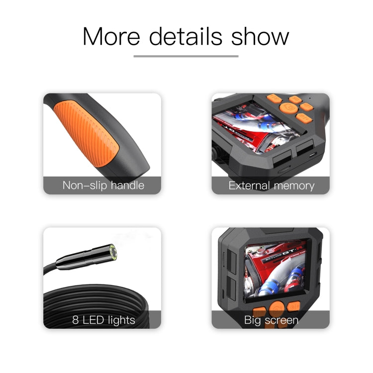 5.5mm P10 2.8 inch HD Handheld Endoscope with LCD Screen, Length:10m - by PMC TechLife | Online Shopping South Africa | PMC TechLife | Buy Now Pay Later Mobicred
