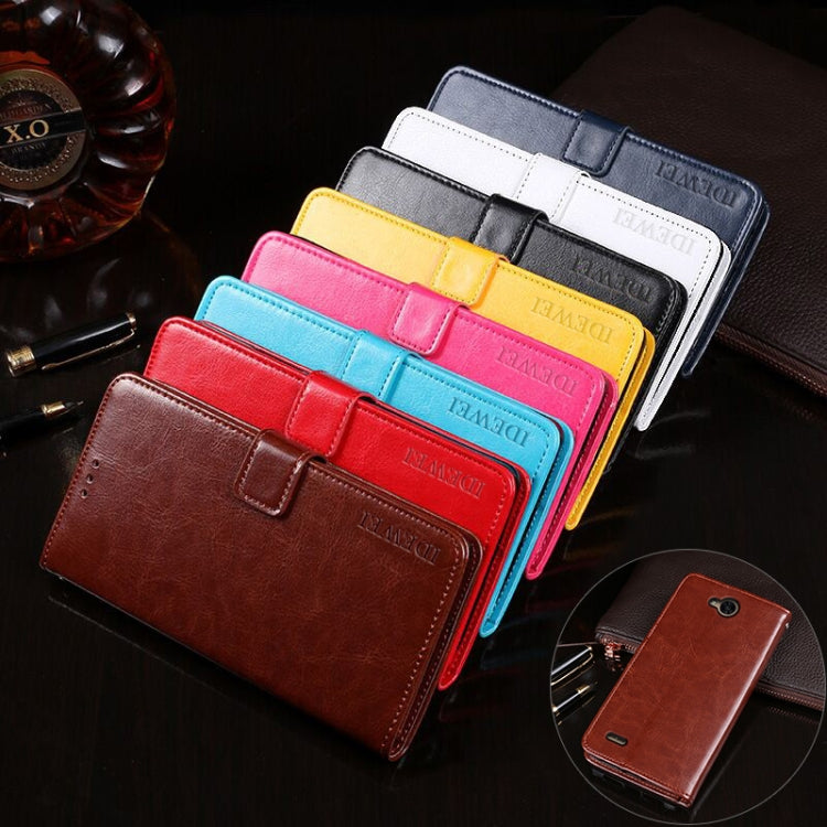 For LG X power2 idewei Crazy Horse Texture Horizontal Flip Leather Case with Holder & Card Slots & Wallet(Red) - LG Cases by idewei | Online Shopping South Africa | PMC Jewellery | Buy Now Pay Later Mobicred