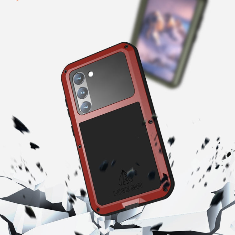 For Samsung Galaxy S23 5G LOVE MEI Metal Shockproof Life Waterproof Dustproof Phone Case(Yellow) - free shipping - PMC TechLife - Order now!