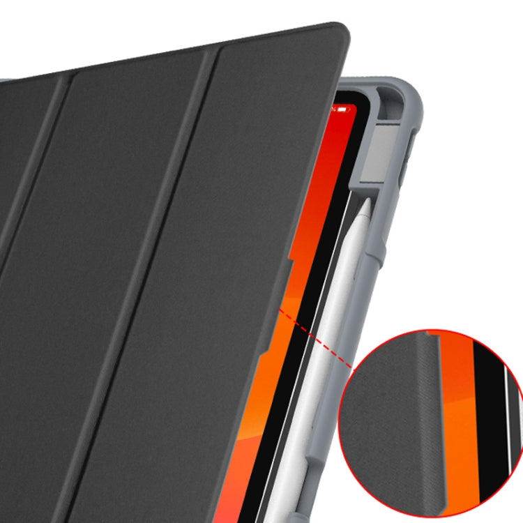 For iPad Pro 12.9 inch 2022 / 2021 / 2020 Mutural Horizontal Flip PC + TPU + PU Leather Tablet Case with Holder & Pen Slot(Dark Blue) - free shipping - PMC TechLife - Order now!