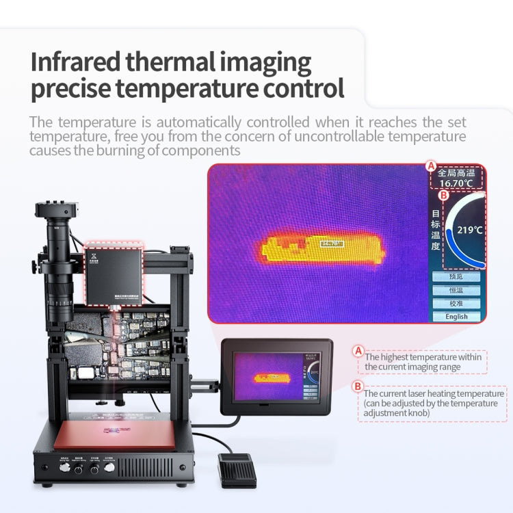 Mega-idea Intelligent Infrared Laser Desoldering Machine, Model:Without Microscope Set(US Plug) - free shipping - PMC TechLife - Order now!