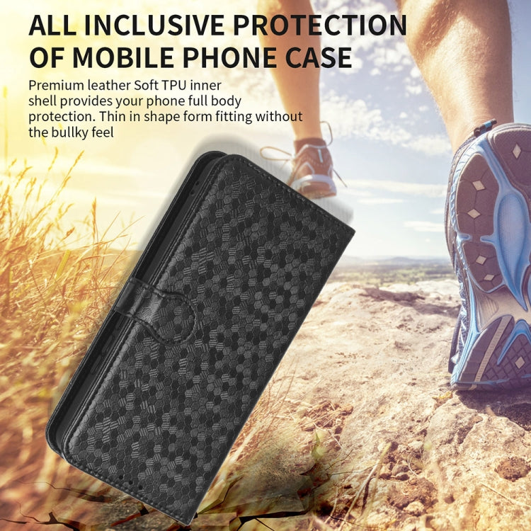 For Blackview A85 Honeycomb Dot Texture Leather Phone Case(Gold) - free shipping - PMC TechLife - Order now!
