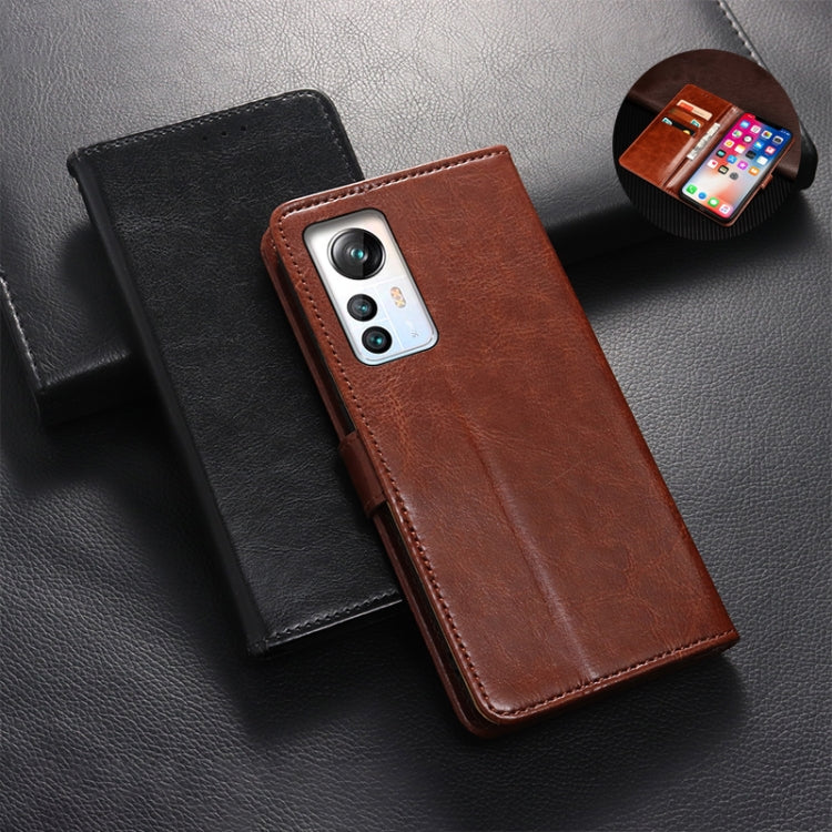 For Blackview A85 idewei Crazy Horse Texture Leather Phone Case with Holder(Yellow) - More Brand by idewei | Online Shopping South Africa | PMC TechLife | Buy Now Pay Later Mobicred