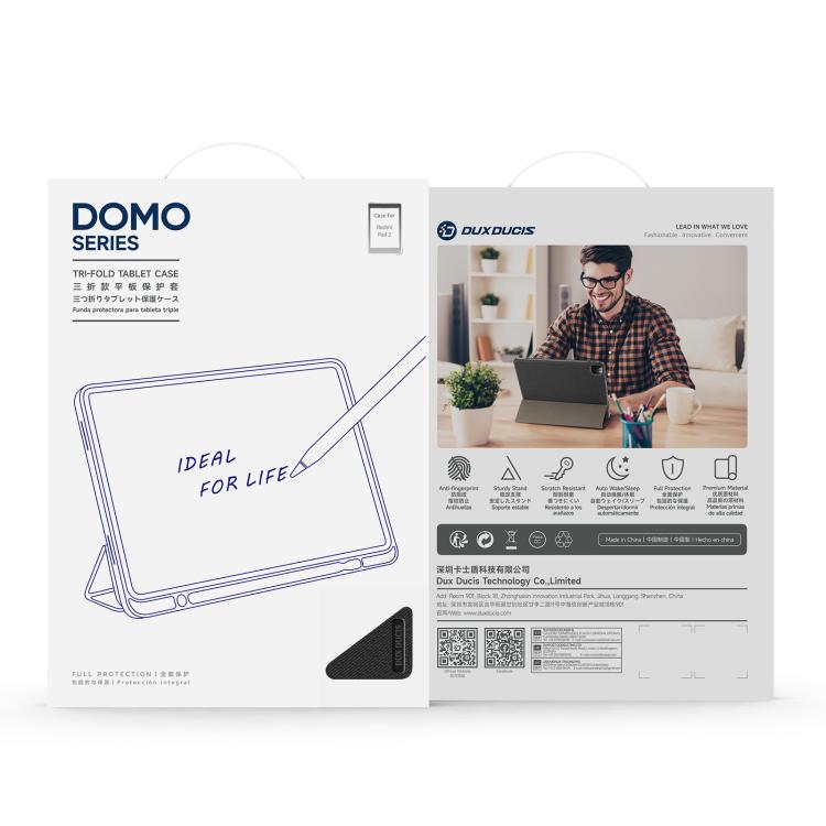 For Xiaomi Redmi Pad 2 DUX DUCIS Domo Series Magnetic Flip Leather Tablet Case(Black) - free shipping - PMC TechLife - Order now!