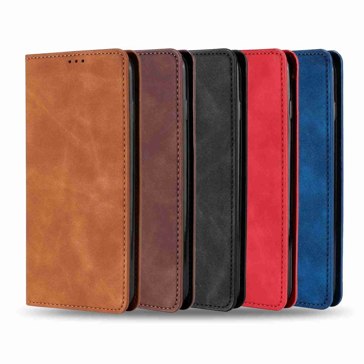 For Nokia G42 5G Skin Feel Magnetic Leather Phone Case(Black) - Nokia Cases by PMC TechLife | Online Shopping South Africa | PMC TechLife