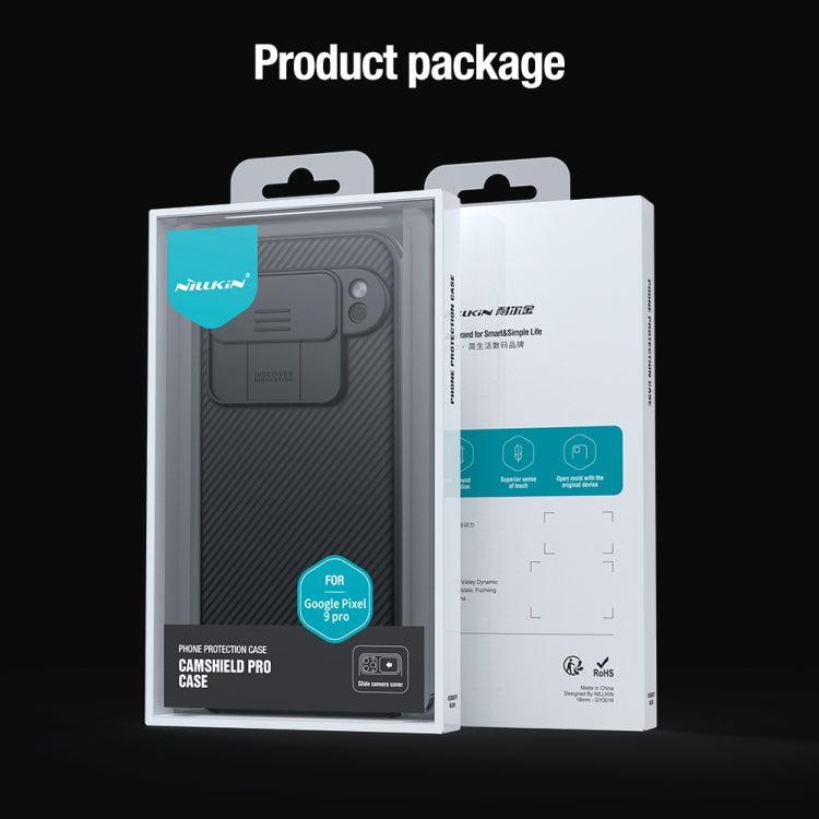 For Google Pixel 9 Pro NILLKIN CamShield Pro PC Phone Case(Blue) - Google Cases by NILLKIN | Online Shopping South Africa | PMC TechLife | Buy Now Pay Later Mobicred