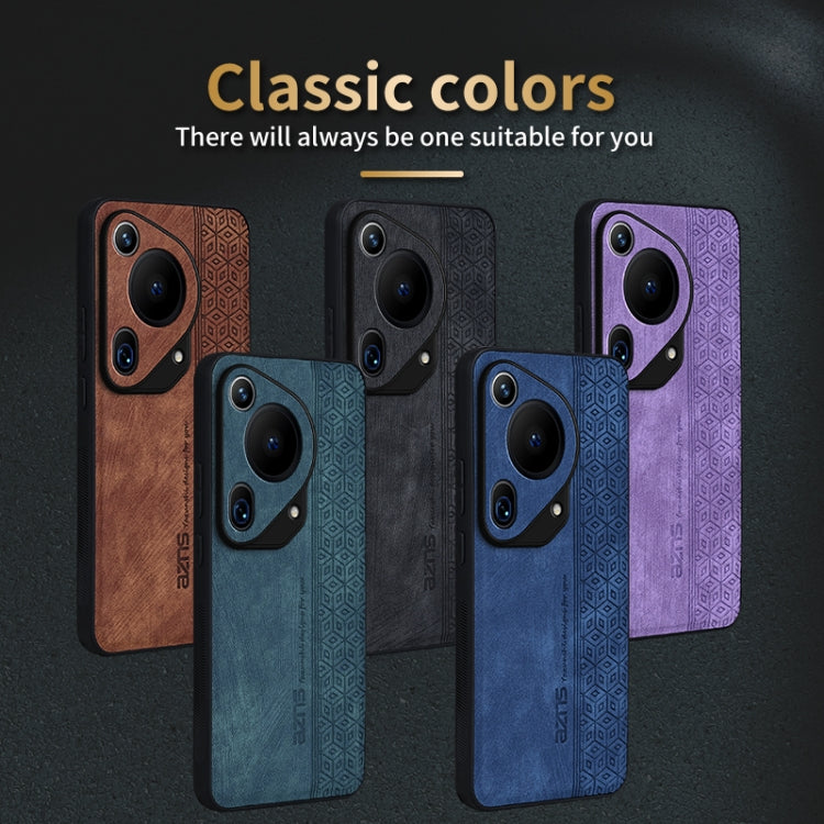 For Huawei Pura 70 Ultra AZNS 3D Embossed Skin Feel Phone Case(Purple) - free shipping - PMC Jewellery - Order now!