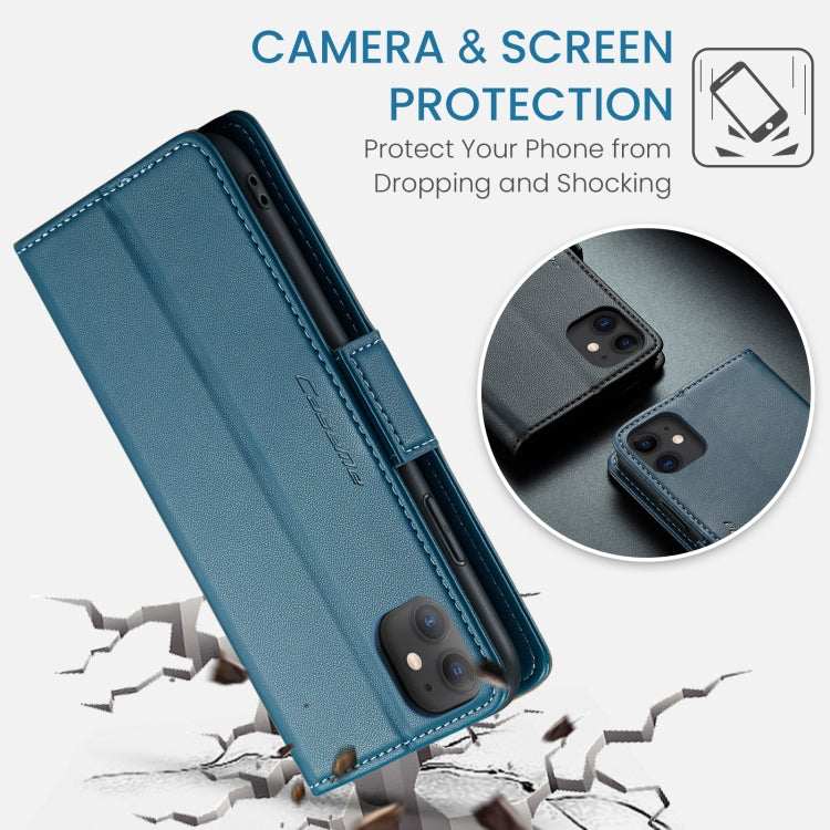 For iPhone 11 CaseMe 023 Butterfly Buckle Litchi Texture RFID Anti-theft Leather Phone Case(Blue) - iPhone 11 Cases by CaseMe | Online Shopping South Africa | PMC TechLife | Buy Now Pay Later Mobicred