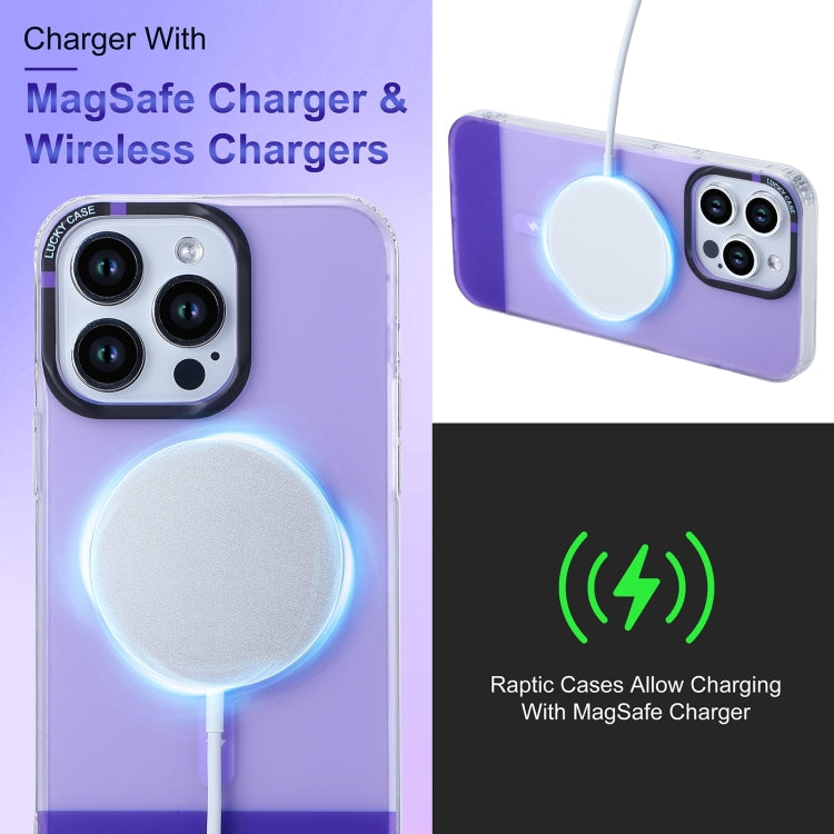 For iPhone 15 Pro PC + TPU IMD MagSafe Magnetic Phone Case(Grey) - iPhone 15 Pro Cases by PMC TechLife | Online Shopping South Africa | PMC TechLife