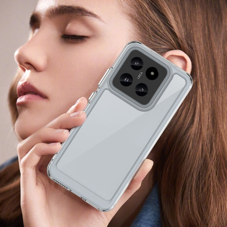 For Xiaomi 14 Pro Colorful Series Acrylic Hybrid TPU Phone Case(Transparent) - 14 Pro Cases by PMC TechLife | Online Shopping South Africa | PMC TechLife | Buy Now Pay Later Mobicred