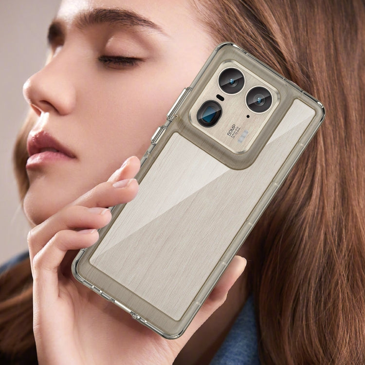 For Motorola Edge 50 Ultra Global Colorful Series Acrylic Hybrid TPU Phone Case(Transparent Grey) - free shipping - PMC TechLife - Order now!