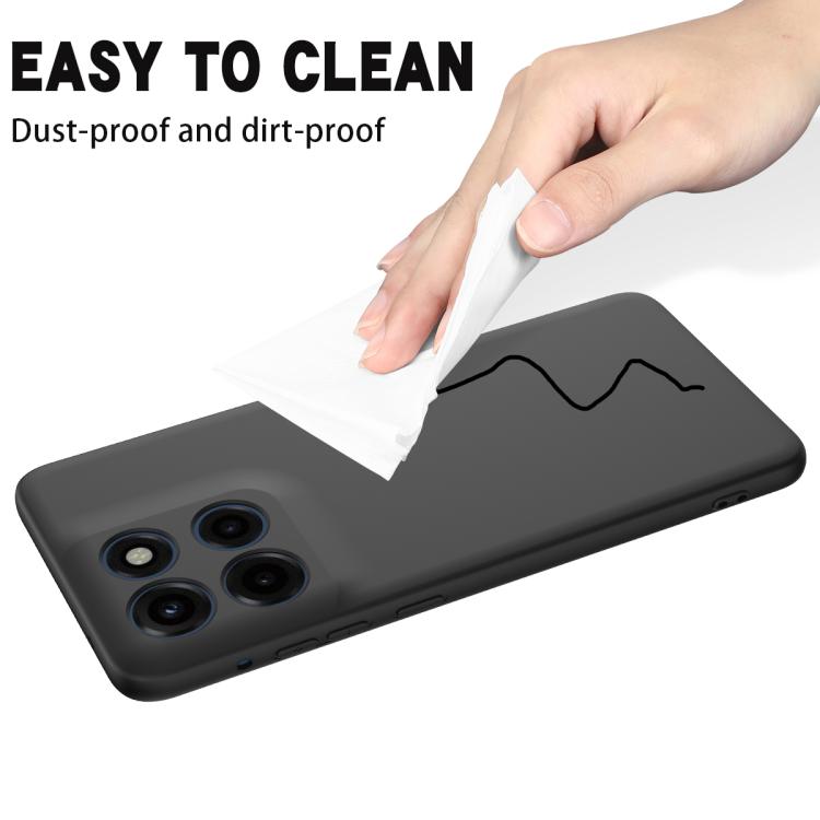 For Motorola Moto G Stylus 5G 2025 Solid Color Liquid Silicone Dropproof Full Coverage Phone Case(Black) - free shipping - PMC TechLife - Order now!