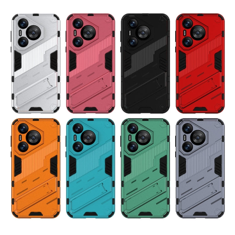 For Huawei Pura 70 Punk Armor 2 in 1 PC + TPU Phone Case with Holder(Black) - Huawei Cases by PMC TechLife | Online Shopping South Africa | PMC TechLife | Buy Now Pay Later Mobicred