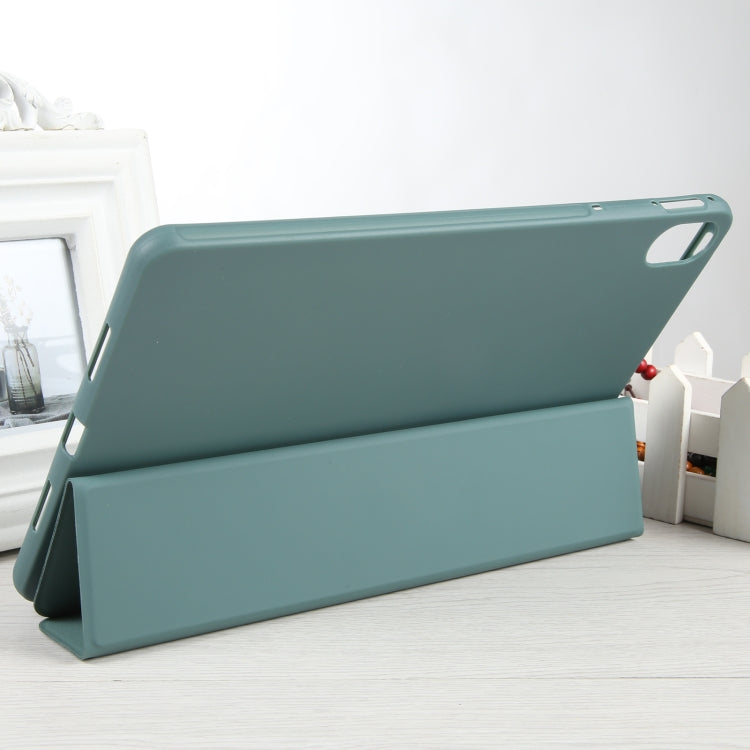 For Huawei MatePad 11 2023 GEBEI 3-folding Holder Shockproof Flip Leather Tablet Case(Dark Green) - free shipping - PMc TechLife - Order now!