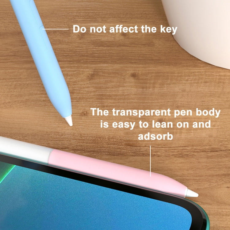 For Xiaomi Stylus Pen 2 Jelly Style Translucent Silicone Protective Pen Case(White) - Pencil Accessories by PMC TechLife | Online Shopping South Africa | PMC TechLife
