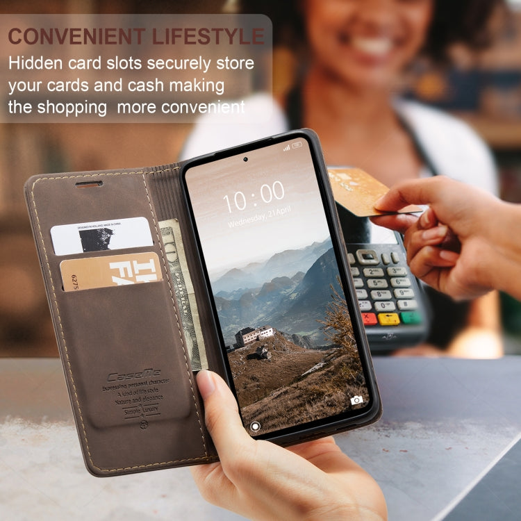 For Xiaomi Redmi 12 4G / 12 5G/Note 12R CaseMe 013 Multifunctional Horizontal Flip Leather Phone Case(Coffee) - free shipping - PMC Jewellery - Order now!