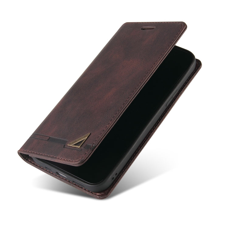 For Xiaomi Redmi 12C/11A Skin Feel Anti-theft Brush Horizontal Flip Leather Case with Holder(Brown) - Xiaomi Cases by PMC TechLife | Online Shopping South Africa | PMC TechLife | Buy Now Pay Later Mobicred