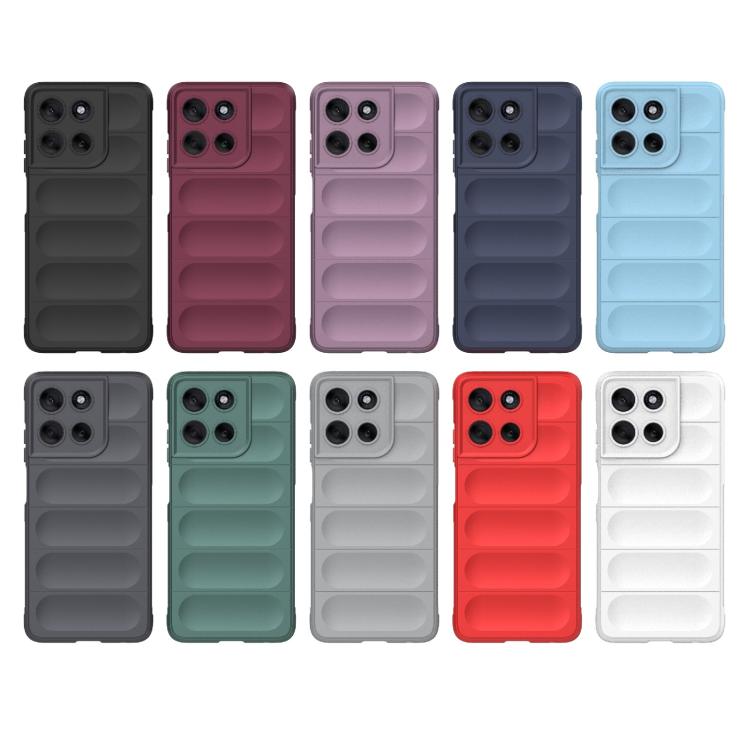 For Motorola Moto G56 5G Magic Shield TPU + Flannel Phone Case(Dark Grey) - free shipping - PMC TechLife - Order now!