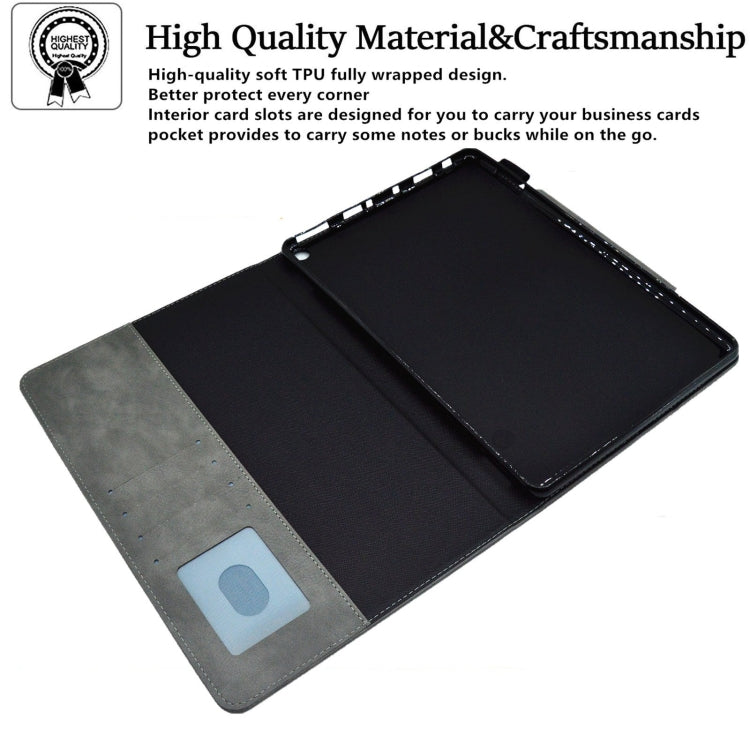 For Amazon Fire Max 11 2023 Suede Cross Texture Magnetic Clasp Leather Tablet Case(Grey) - Amazon by PMC TechLife | Online Shopping South Africa | PMC TechLife | Buy Now Pay Later Mobicred