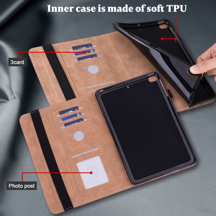 For Amazon Fire Max 11 Embossed Striped Leather Tablet Case(Black) - Amazon by PMC TechLife | Online Shopping South Africa | PMC TechLife | Buy Now Pay Later Mobicred