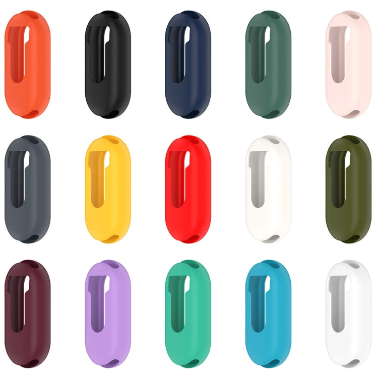 For Xiaomi Mi Band 8 Pure Color Silicone Watch Protective Case(Official White) - Watch Cases by PMC TechLife | Online Shopping South Africa | PMC TechLife