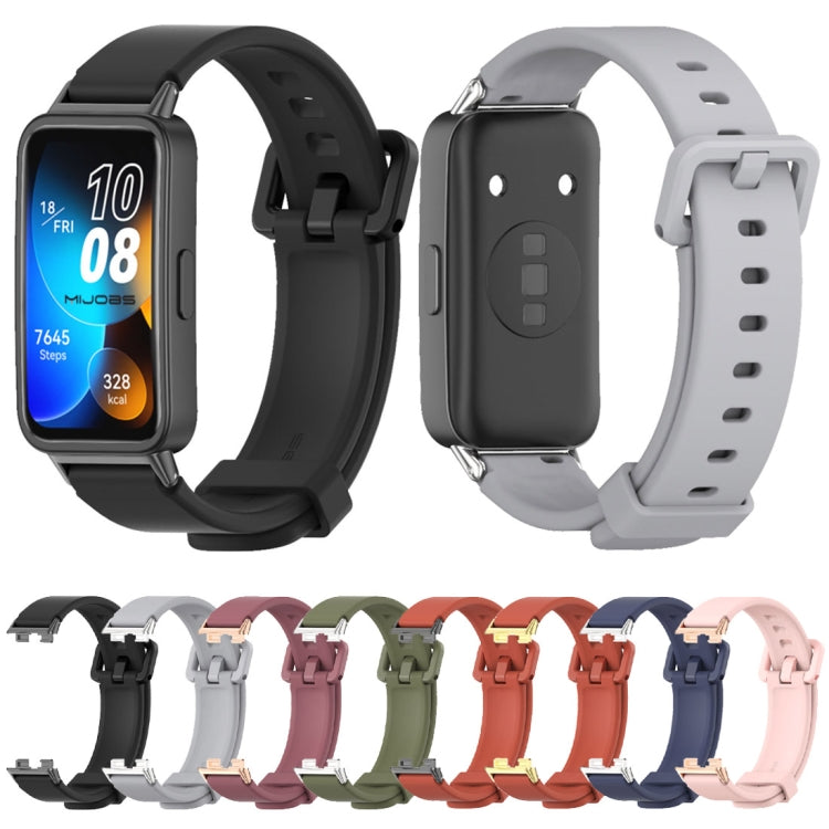For Huawei Band 8 / 9 / 10 Mijobs Silicone Breathable Watch Band(Pink+Rose Gold) - free shipping - PMc TechLife - Order now!