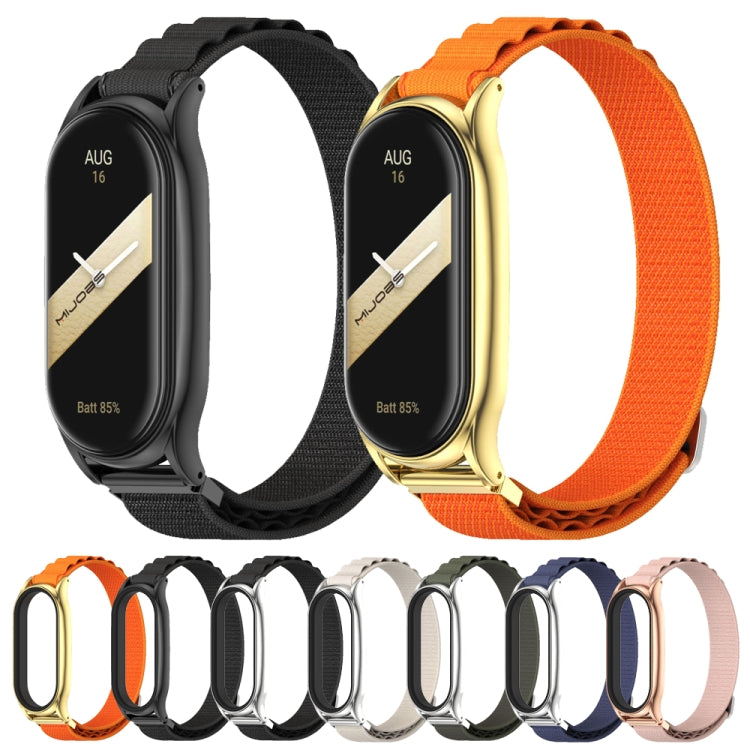 For Xiaomi Mi Band 8 Mijobs Plus Case Nylon Breathable Watch Band(Pink Rose Gold) - free shipping - PMc TechLife - Order now!