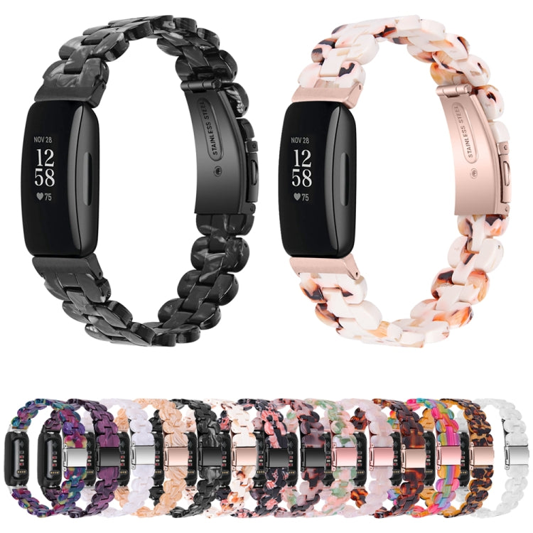 For Fitbit Inspire 3 Oval Resin Replacement Watch Band(Tortoise Flower) - free shipping - PMc TechLife - Order now!