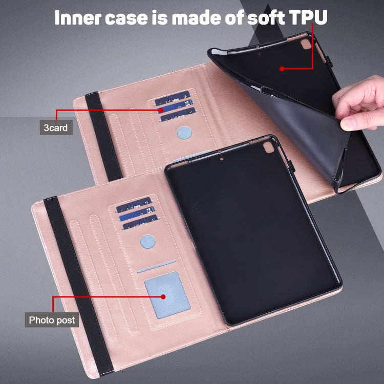 For Google Pixel Tablet Peacock Embossed Pattern Leather Tablet Case(Rose Gold) - Google by PMC TechLife | Online Shopping South Africa | PMC TechLife | Buy Now Pay Later Mobicred
