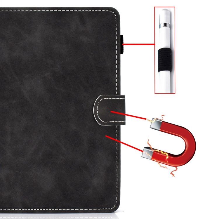 For 10 inch Tablet PC Universal Cowhide Texture Horizontal Flip Leather Case with Holder & Card Slots & Pen Slot(Grey) - 8 inch by PMC TechLife | Online Shopping South Africa | PMC TechLife | Buy Now Pay Later Mobicred