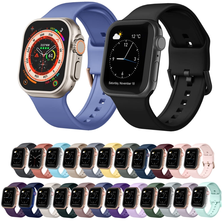 For Apple Watch Series 6 44mm Pin Buckle Silicone Watch Band(Cyan Blue) - free shipping - PMC TechLife - Order now!