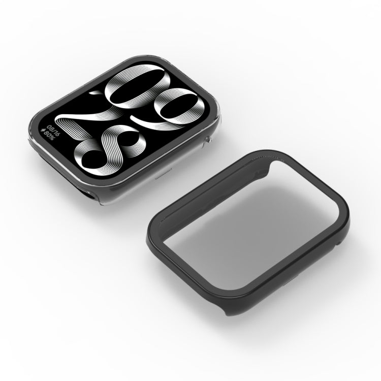 For Xiaomi Mi Band 8 Pro PC + Tempered Film Integrated Watch Protective Case(Midnight Blue) - Watch Cases by PMC TechLife | Online Shopping South Africa | PMC TechLife | Buy Now Pay Later Mobicred