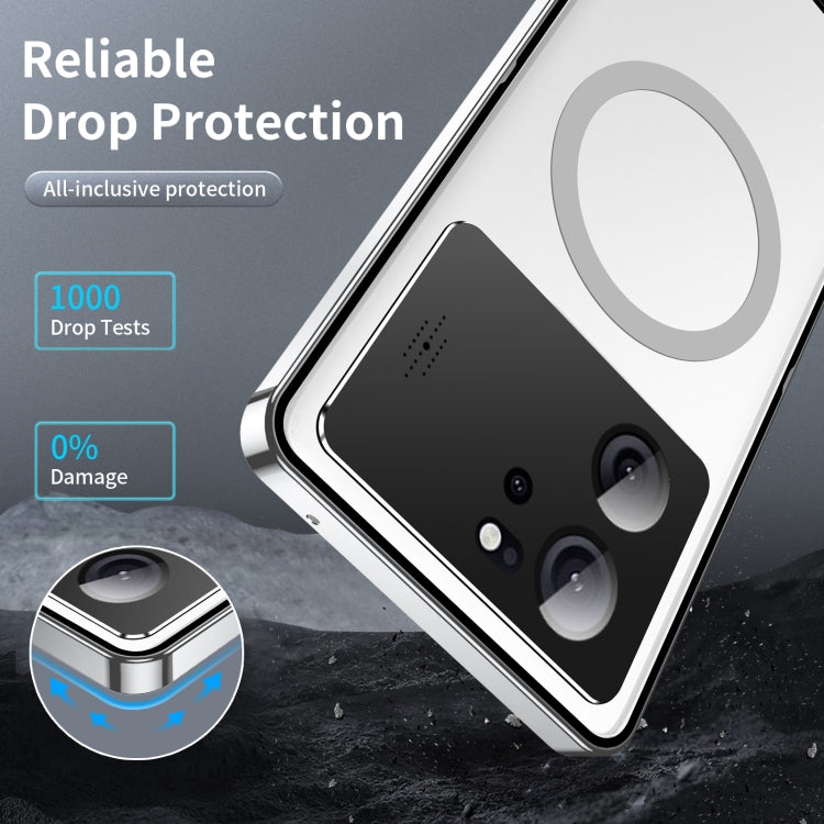 For Xiaomi Redmi K60 Ultra / 13T / 13T Pro Aromatherapy Magnetic Metal Phone Case(Silver) - free shipping - PMc TechLife - Order now!