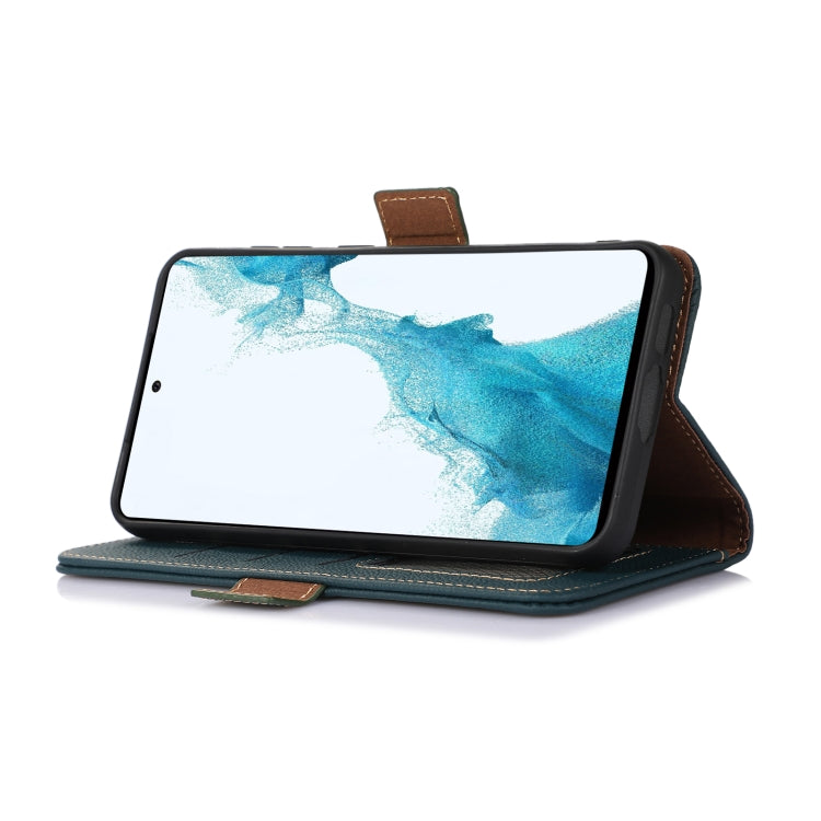 For Sony Xperia 10 VI Side-Magnetic TJ Genuine Leather RFID Phone Case(Green) - Sony Cases by PMC TechLife | Online Shopping South Africa | PMC TechLife | Buy Now Pay Later Mobicred