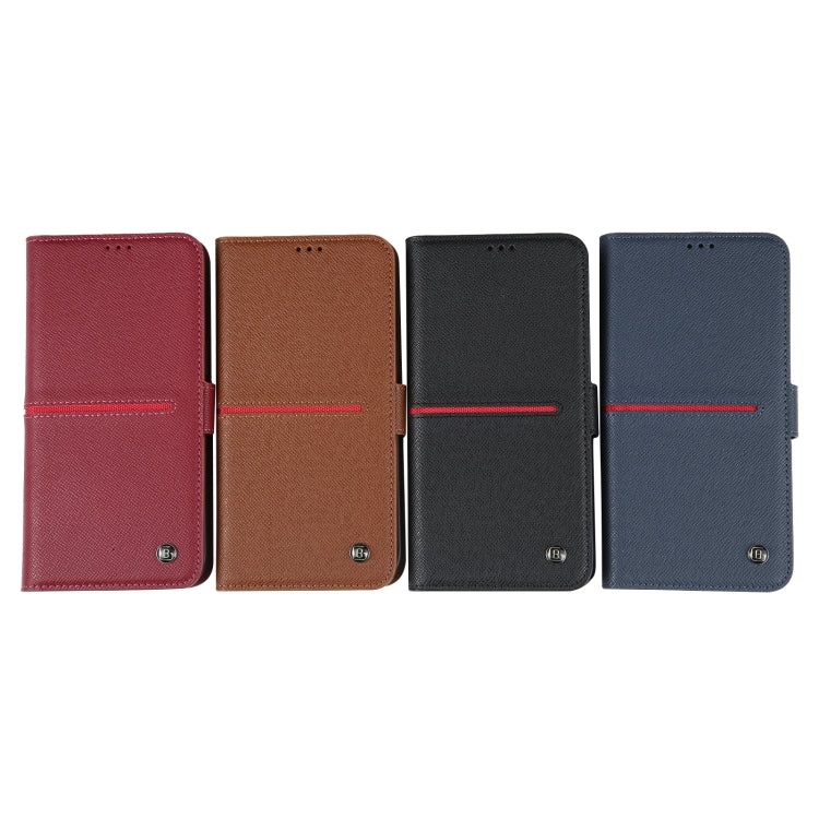 For iPhone 15 Pro Max GEBEI Top-grain Horizontal Flip Leather Phone Case(Black) - free shipping - PMC Jewellery - Order now!