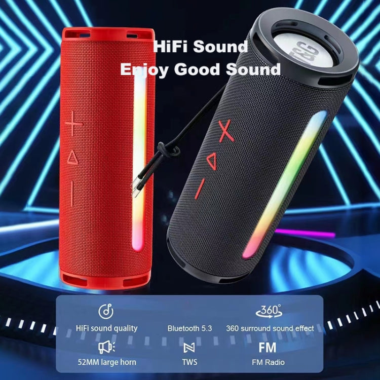 T&G TG374 Portable 3D Stereo Bluetooth Speaker Subwoofer Support FM / TF Card / RGB Light(Green) - free shipping - PMC Jewellery - Order now!
