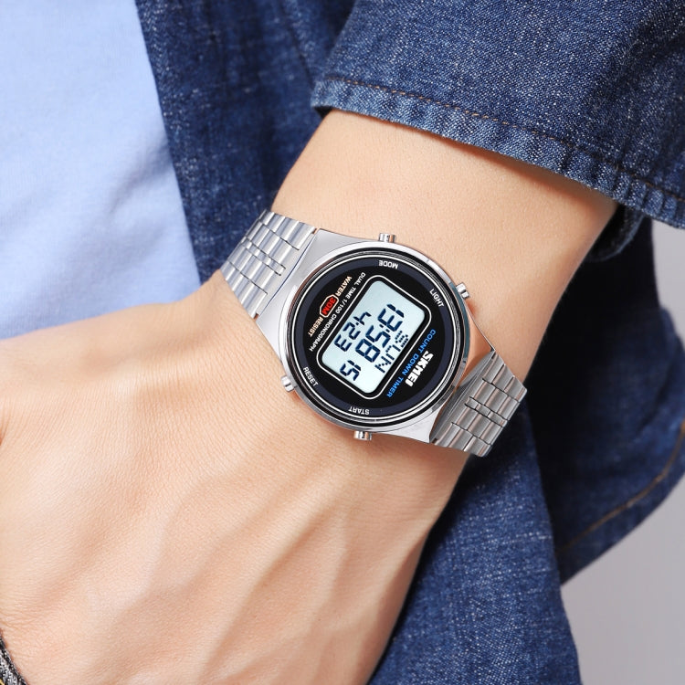 SKMEI 1882 Multifunctional Men 30M Waterproof Luminous Stainless Steel Digital Wrist Watch(Rose Gold White) - free shipping - PMC TechLife - Order now!