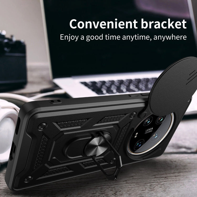 For Xiaomi 14 Ultra Sliding Camera Cover Design TPU Hybrid PC Phone Case(Silver) - free shipping - PMC TechLife - Order now!