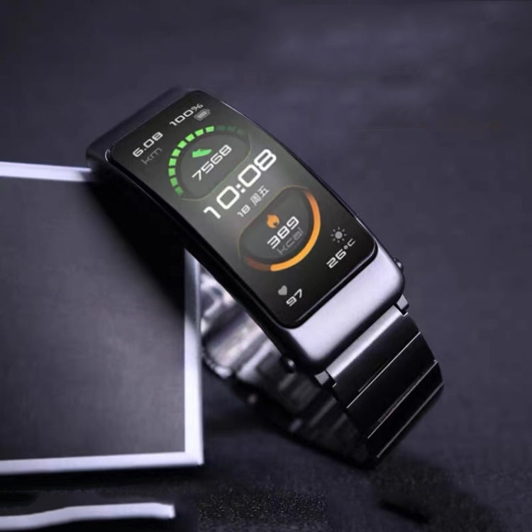 For Huawei Band 7 / B3 / Watch Fit Mini One Bead Butterfly Buckle Stainless Steel Watch Band(Rose Gold) - free shipping - PMC TechLife - Order now!